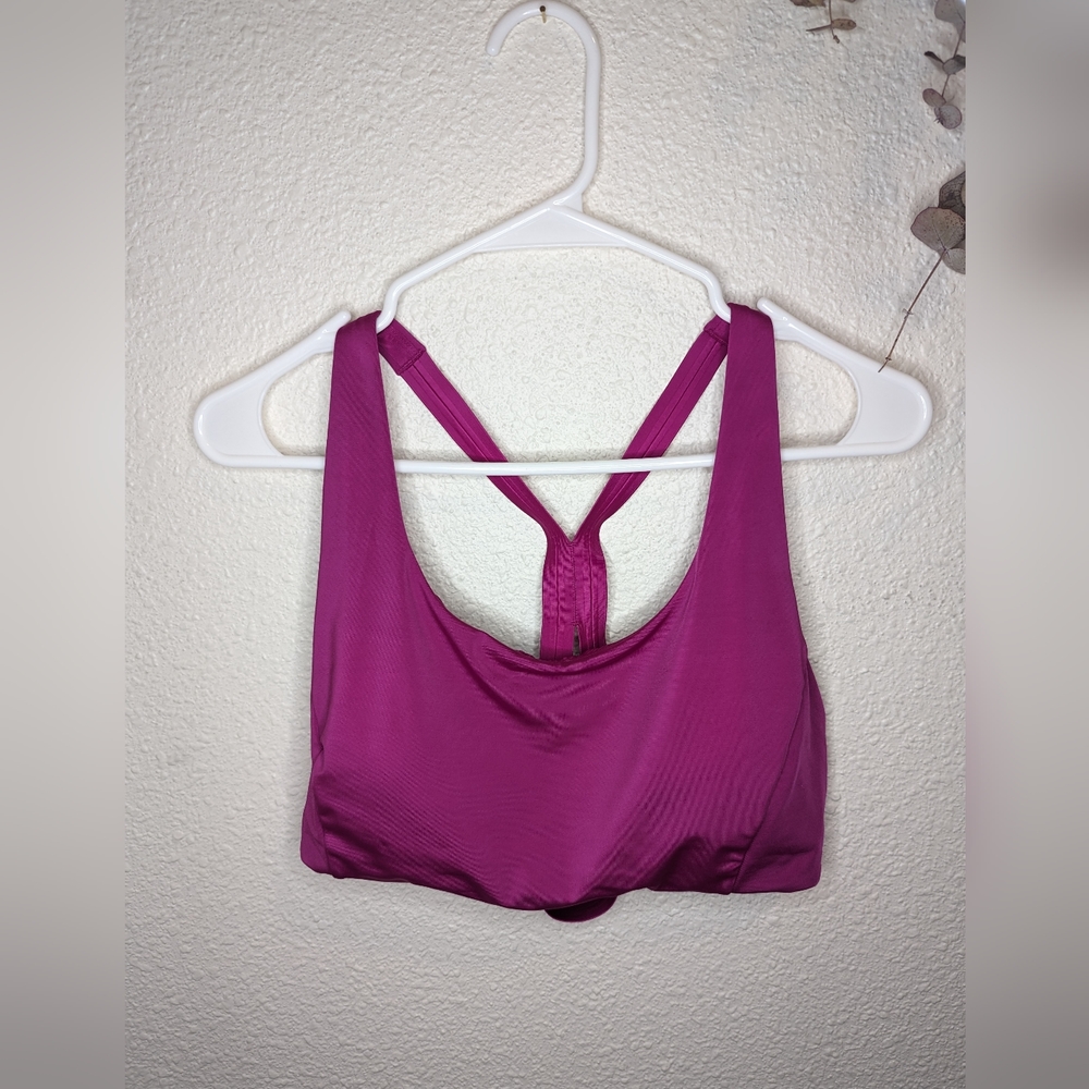 Athleta Like New Swim Top With Pads Hot Pink Size Large